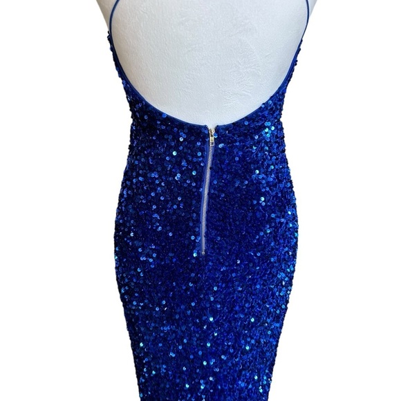 LOVE & LEMONADE Round Neck Strap Sleeveless Slim Fit Sequin Party Dress … - Picture 17 of 17